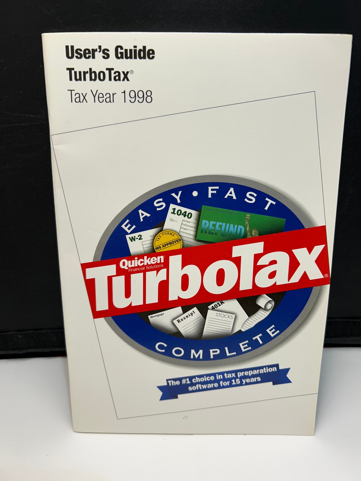 Quicken Turbo Tax Vintage 1998 Guide Only 53 Pages