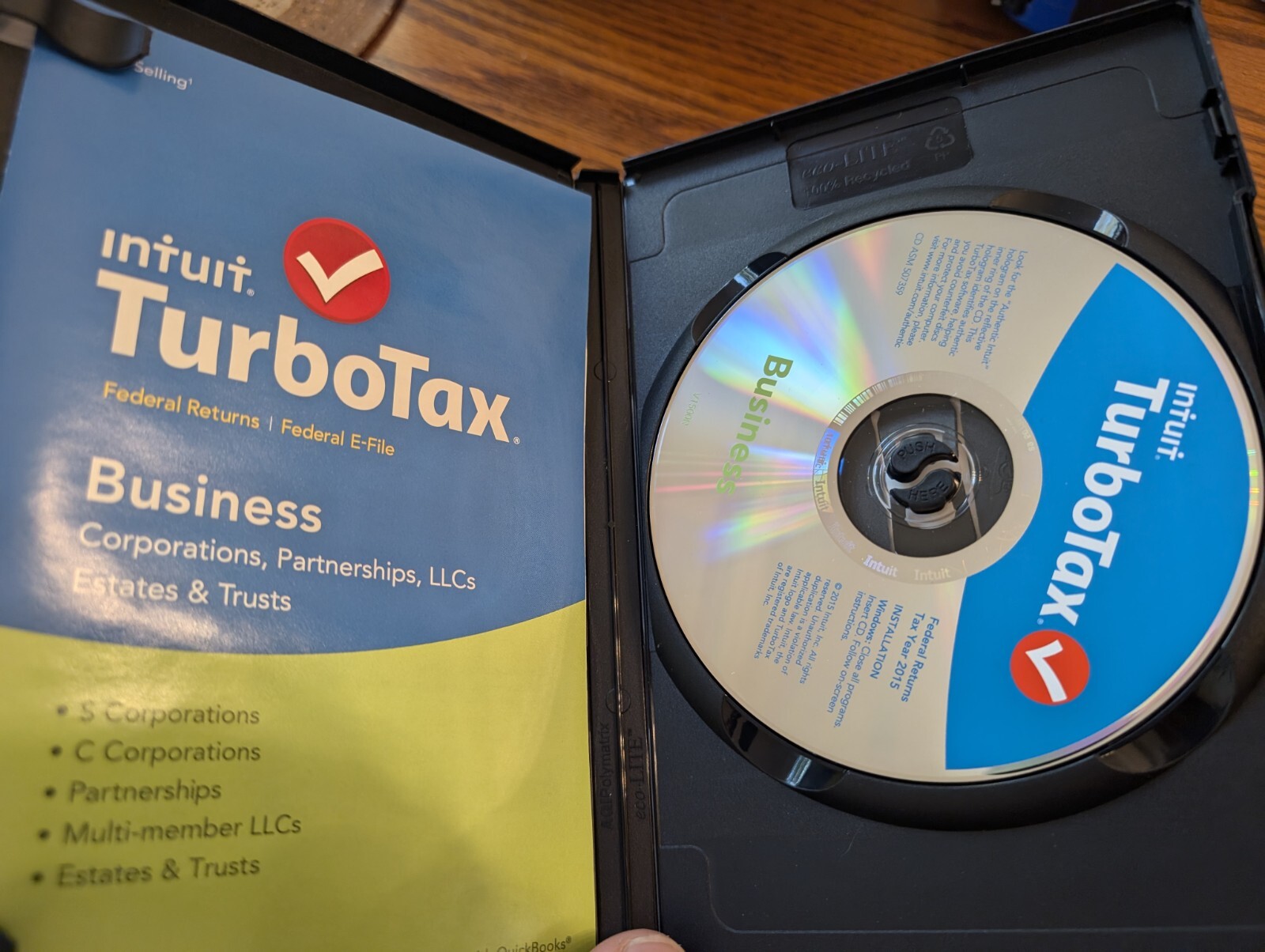 TurboTax 2015 Business Corporations, Partnerships, LLC’S, Trusts & Estates