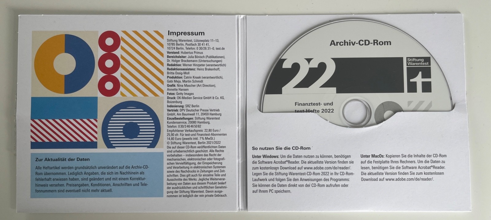 PC / Mac: Stiftung Warentest – the complete year 2022 and 2023 on DVD-ROM