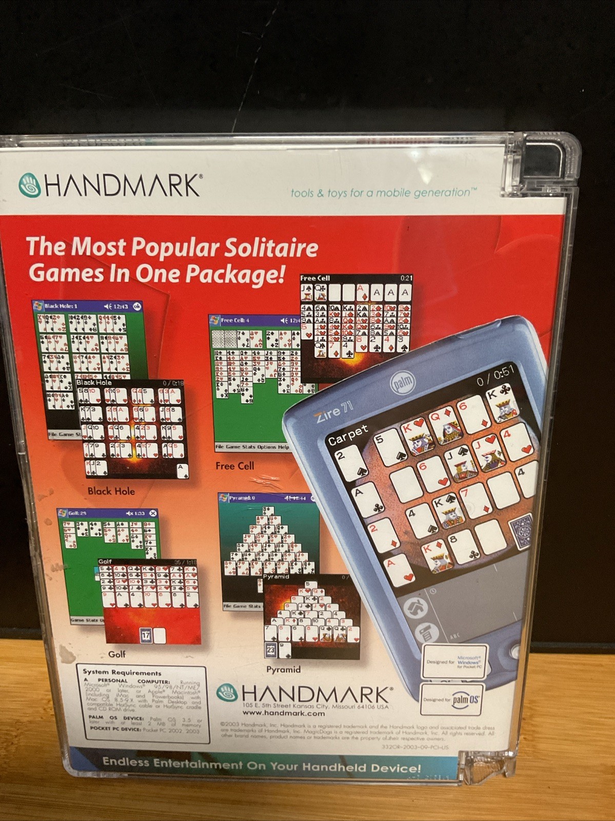 SUPER SOLITAIRE 15 GAMES FOR PALM OS OR POCKET PC BY HANDMARK 💥