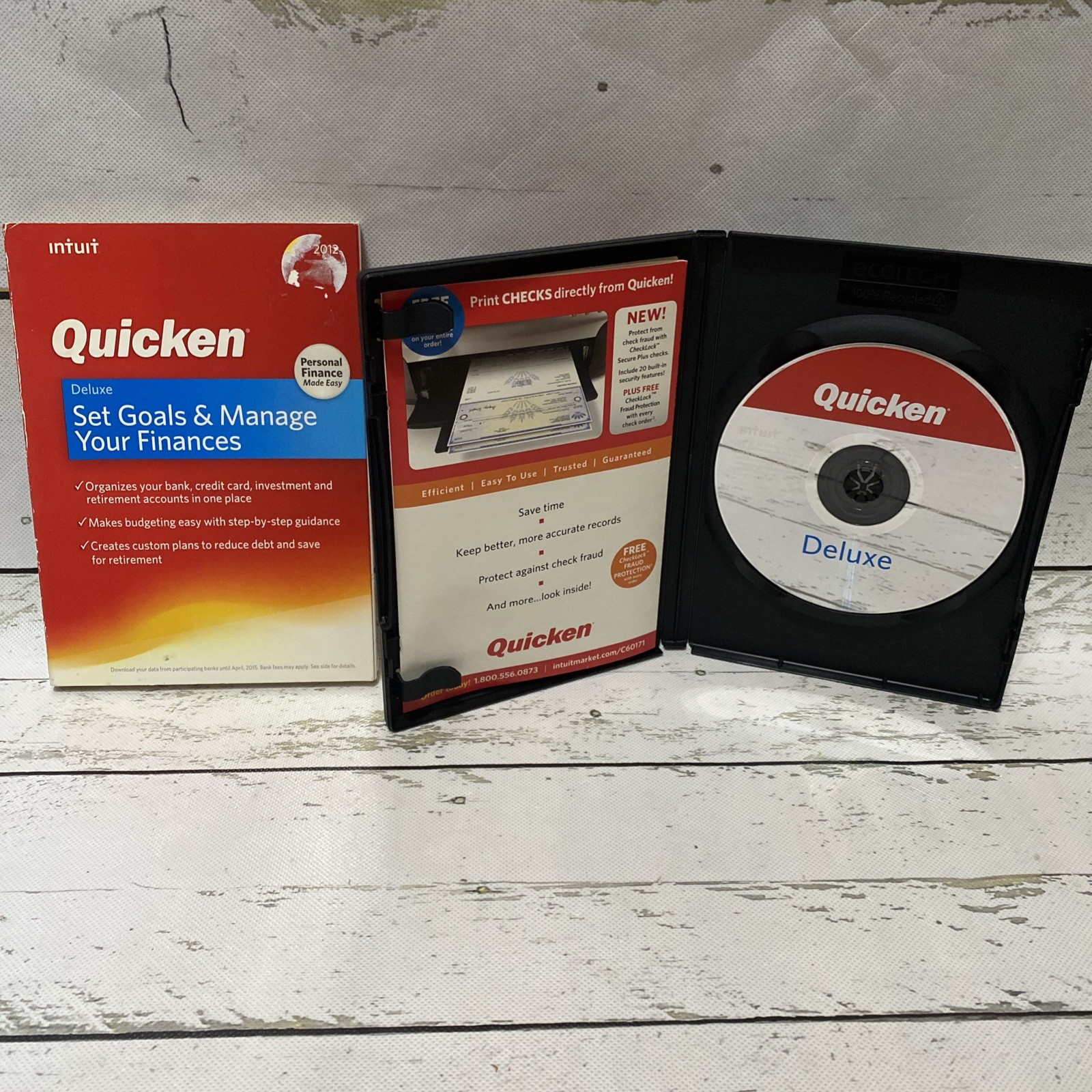 Intuit Quicken Deluxe 2012 Personal Finance Windows PC Windows XP / Vista / 7