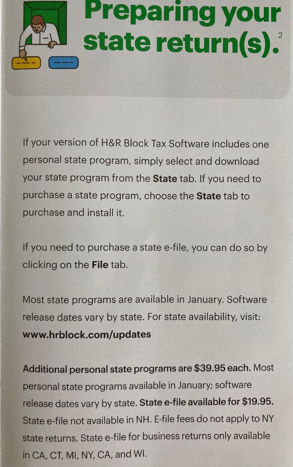 2024 H&R Block DELUXE Federal & State Code for Download or local pickup!