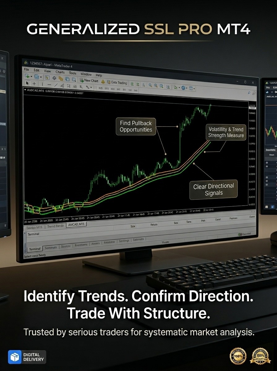NEW!!! 📊 Generalized SSL Indikator für MetaTrader 4 – All important MA