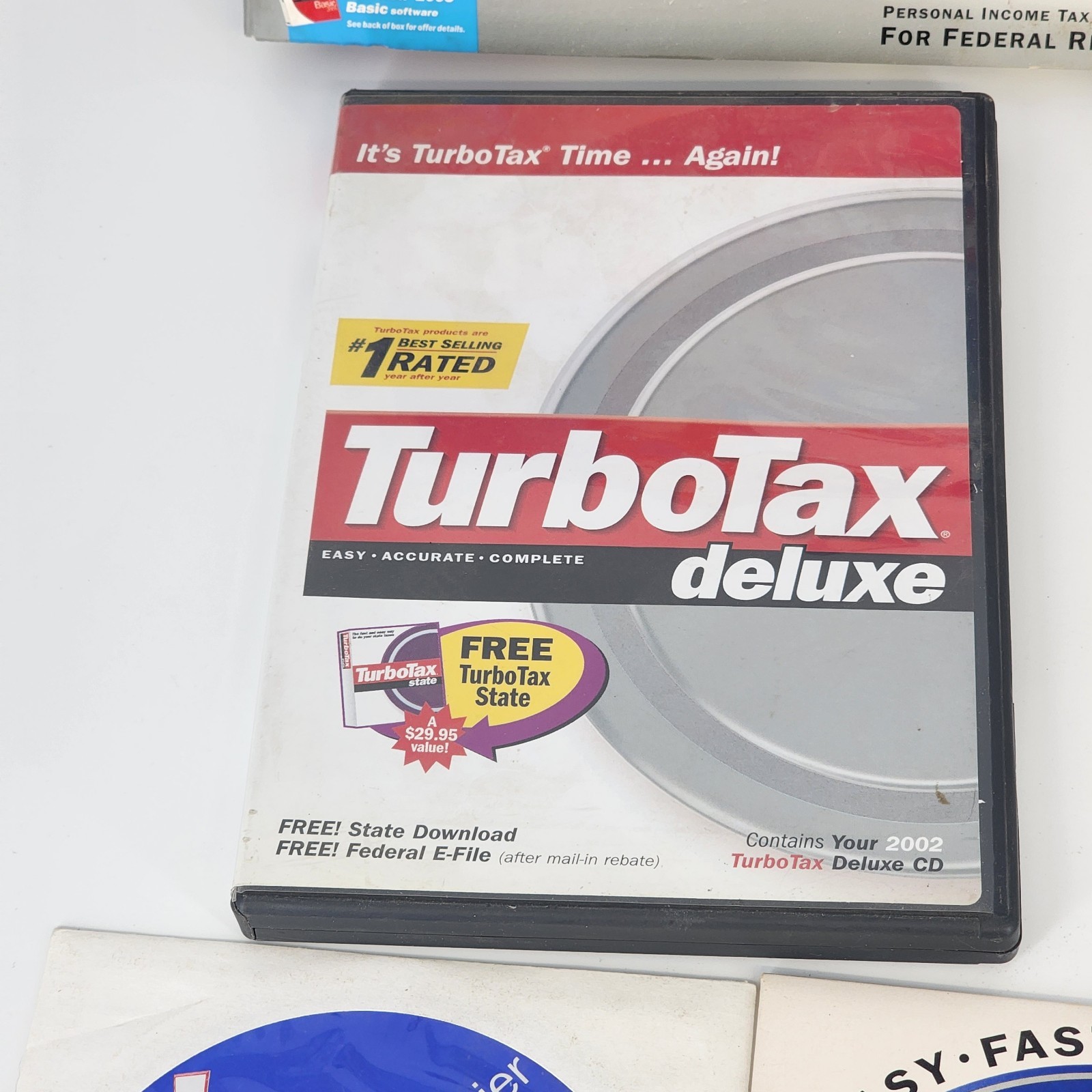 TurboTax Deluxe Software Collection 2000-2005 Intuit CD-ROM Vintage Computing