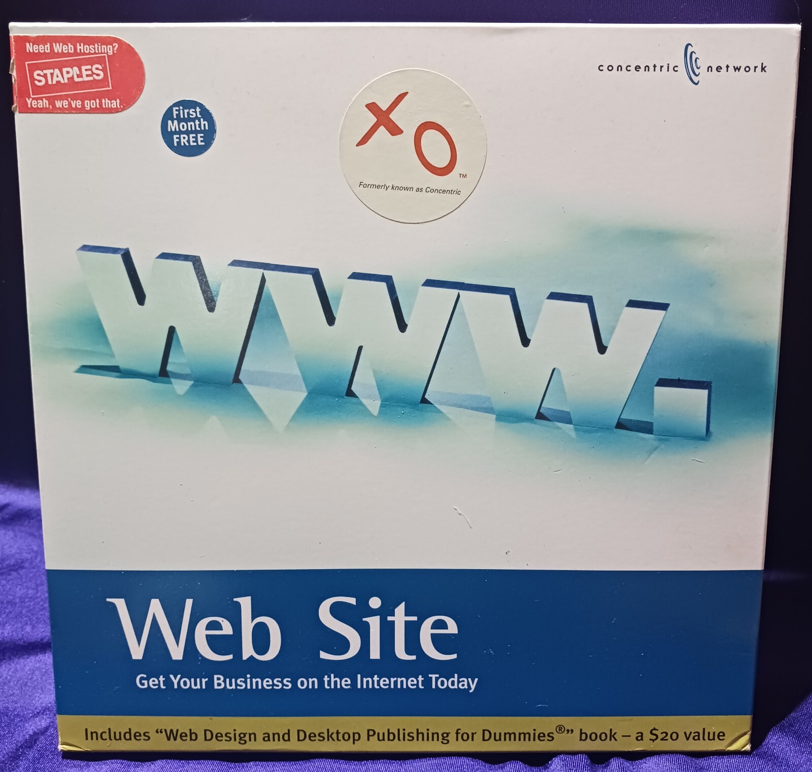 Concentric Network WWW. Website Software Apple Mac OS 7-5-3/Win 95/98 NIB!