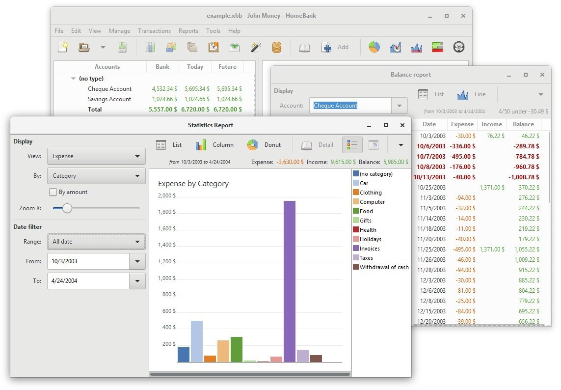 HomeBank Personal Finance software 2026 for Accounting, Budgeting, Finance USB