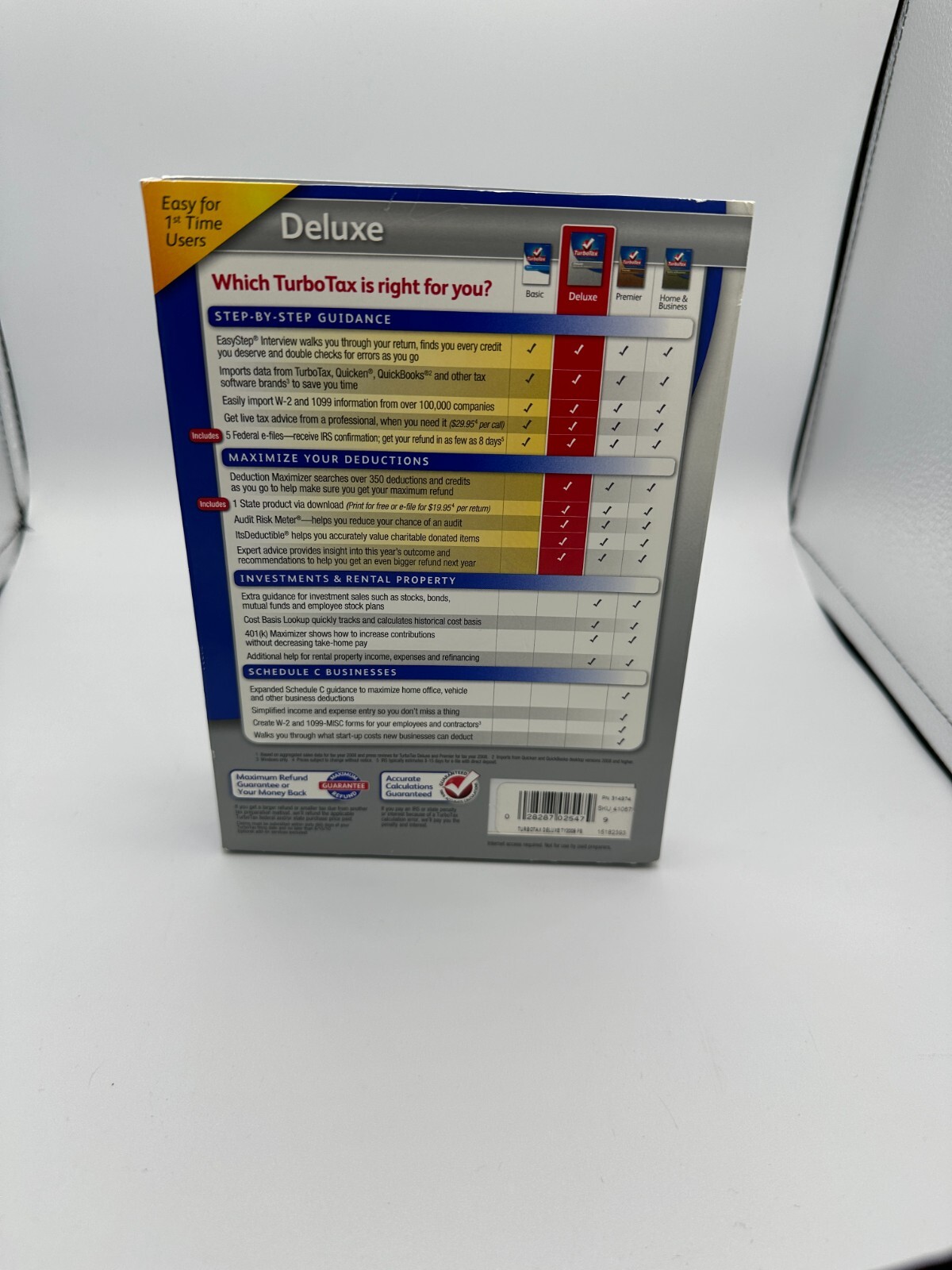 Turbotax 2009 Deluxe Tax Software