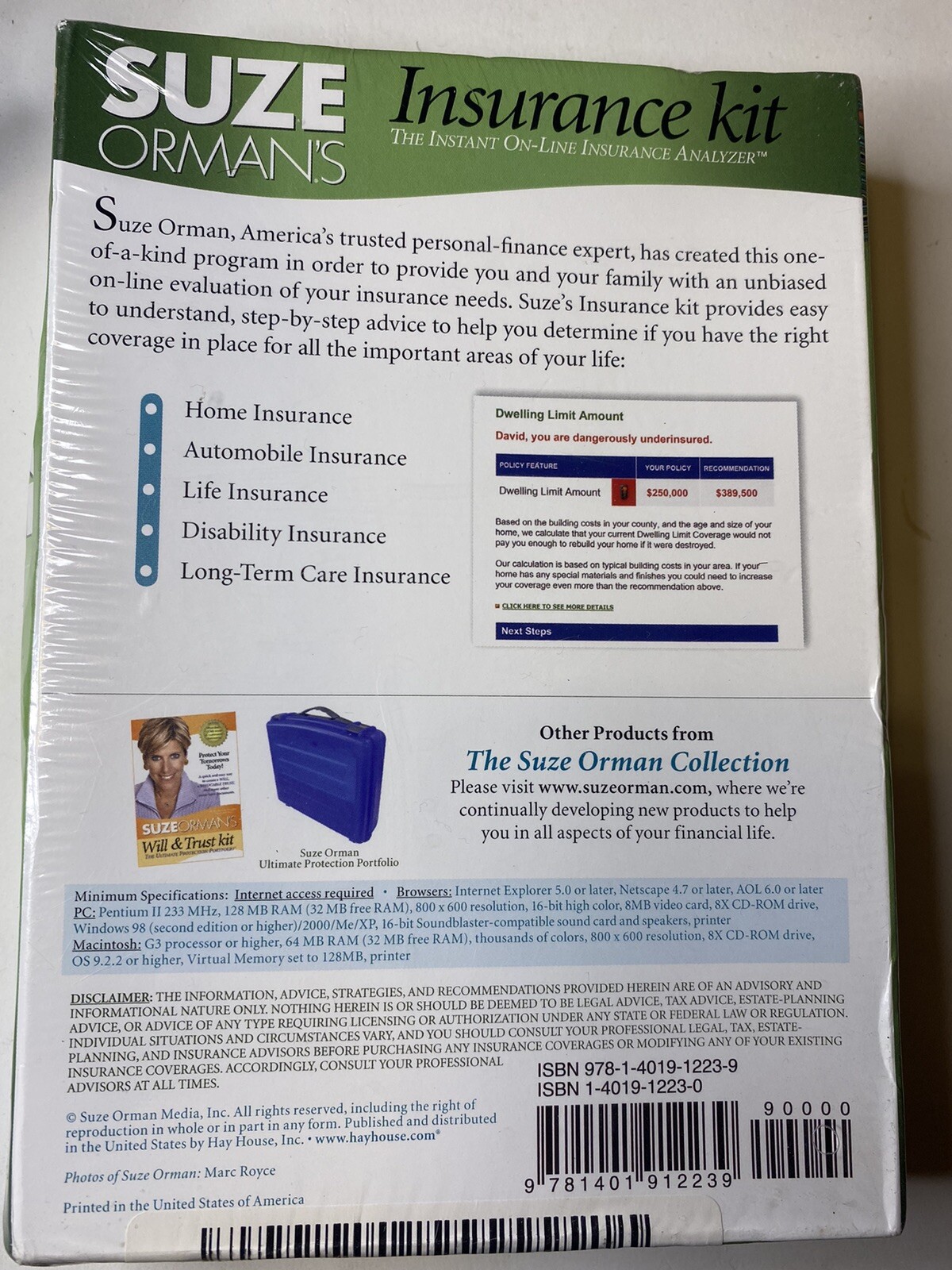 Suze Orman’s Insurance Kit:Evaluate Your Personal Insurance Policies≈New, Unopen