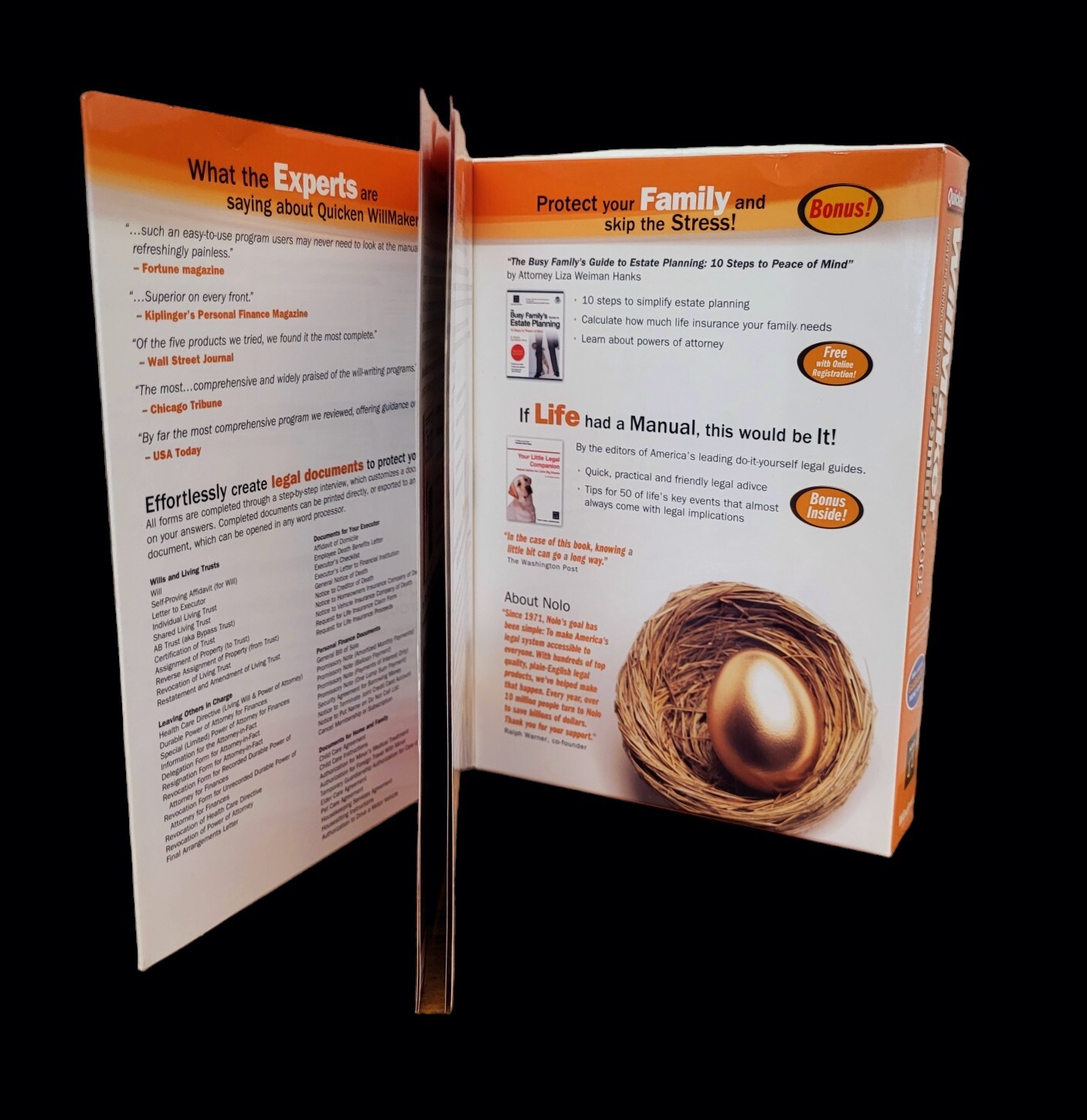 Quicken Willmaker Premium 2008 Estate Planning Software Windows 2000/XP/Vista