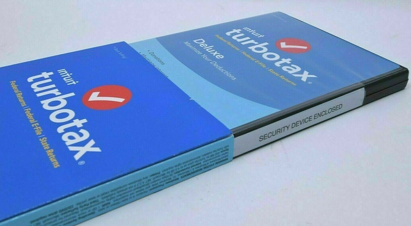Intuit Turbotax Deluxe + Fed State 2018 e file Mac & Windows Tax Return