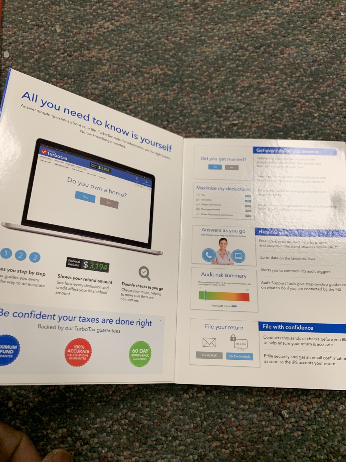 Intuit TurboTax Deluxe 2018 Federal + State CD