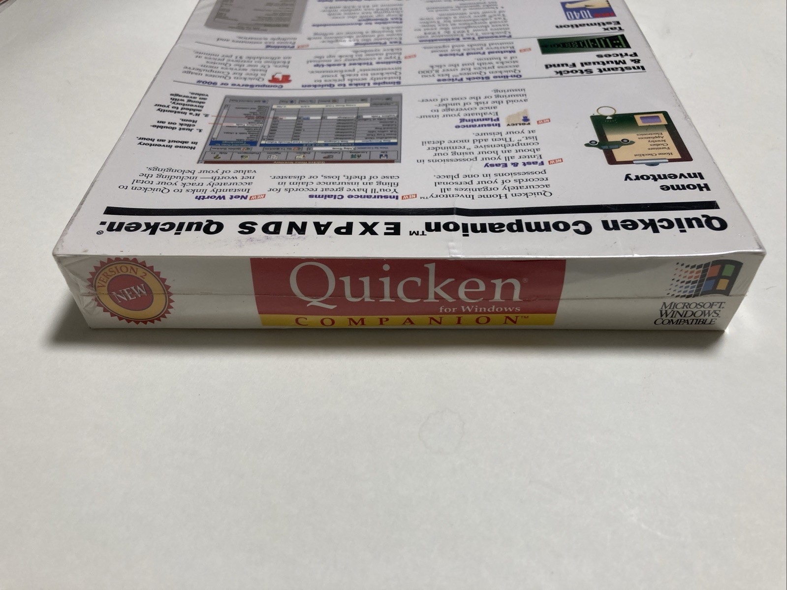 Intuit Quicken Companion Version 2.0 For Windows 3.5” Disks Factory Sealed