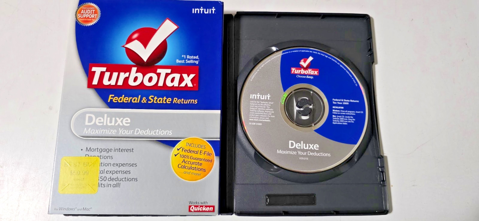 Lot Vintage Quicken TurboTax 1995-2010 (except 1997) Software Programs-15 total