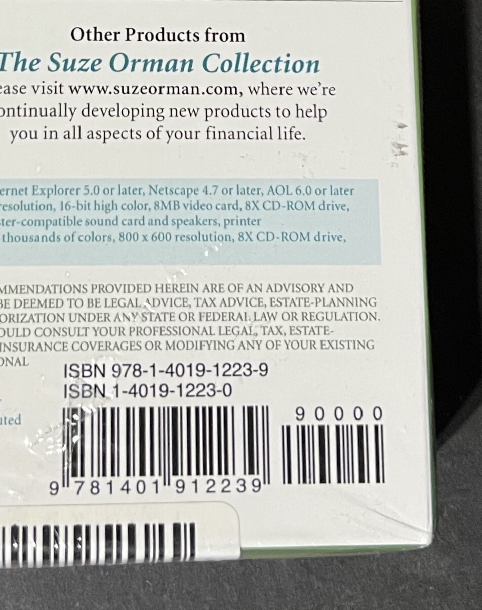 Suze Orman’s Insurance Kit (Sealed) PC and Macintosh Compatible (2007)