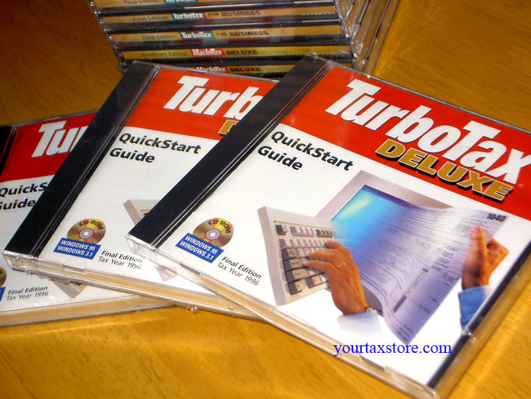 1996 TurboTax Federal Deluxe Final Edition NEW Factory sealed CD! Very RARE