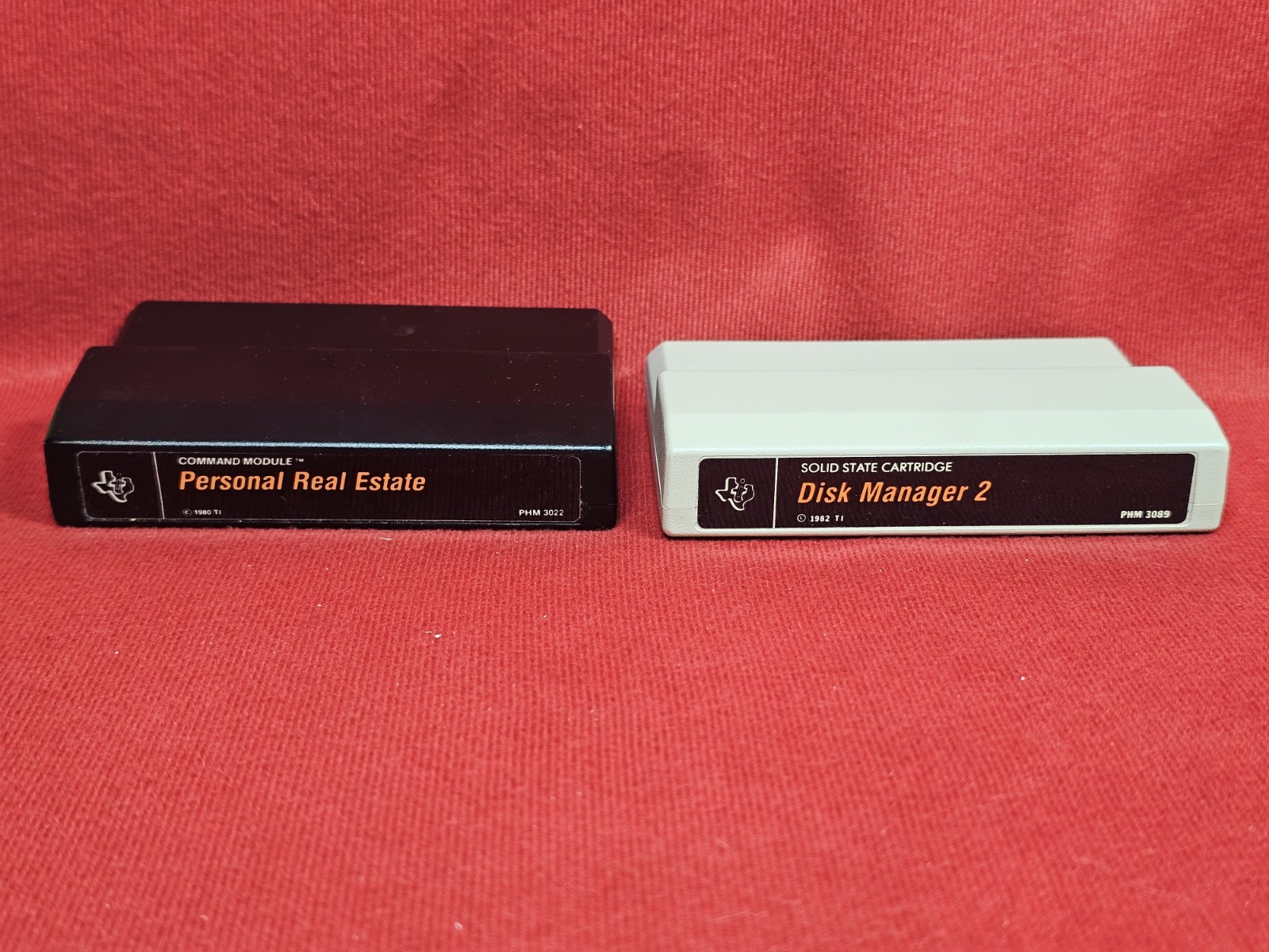 4 Carts Disk Manager Real Estate Investment Tax Record TI Texas Instruments