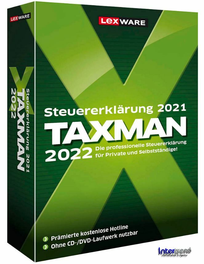 Lexware Taxman 2022 Full Version for Tax Year 2021 + Manual PDF Download NEW