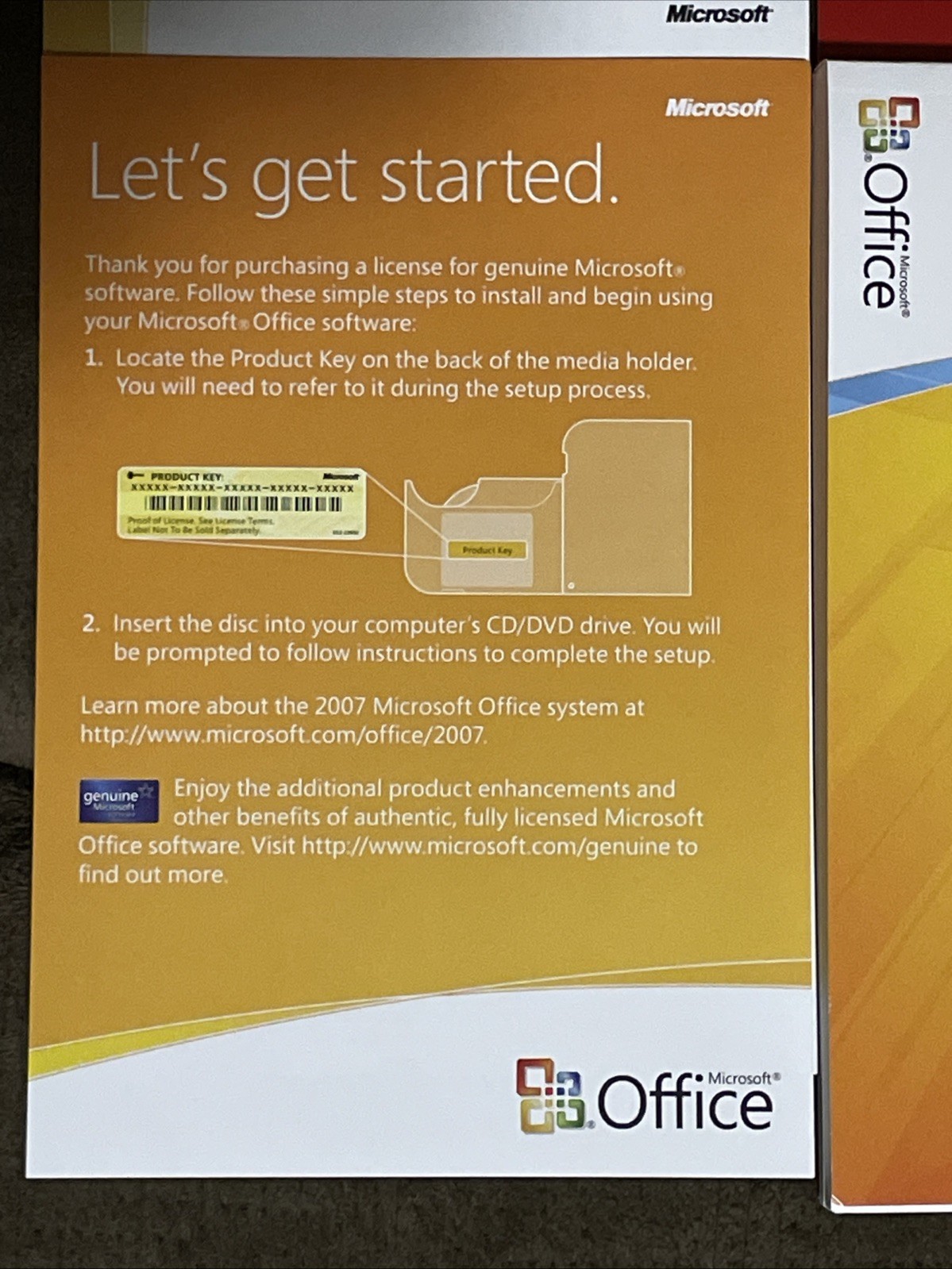 FACTORY SEALED NEW Microsoft Office Small Business 2007 Upgrade