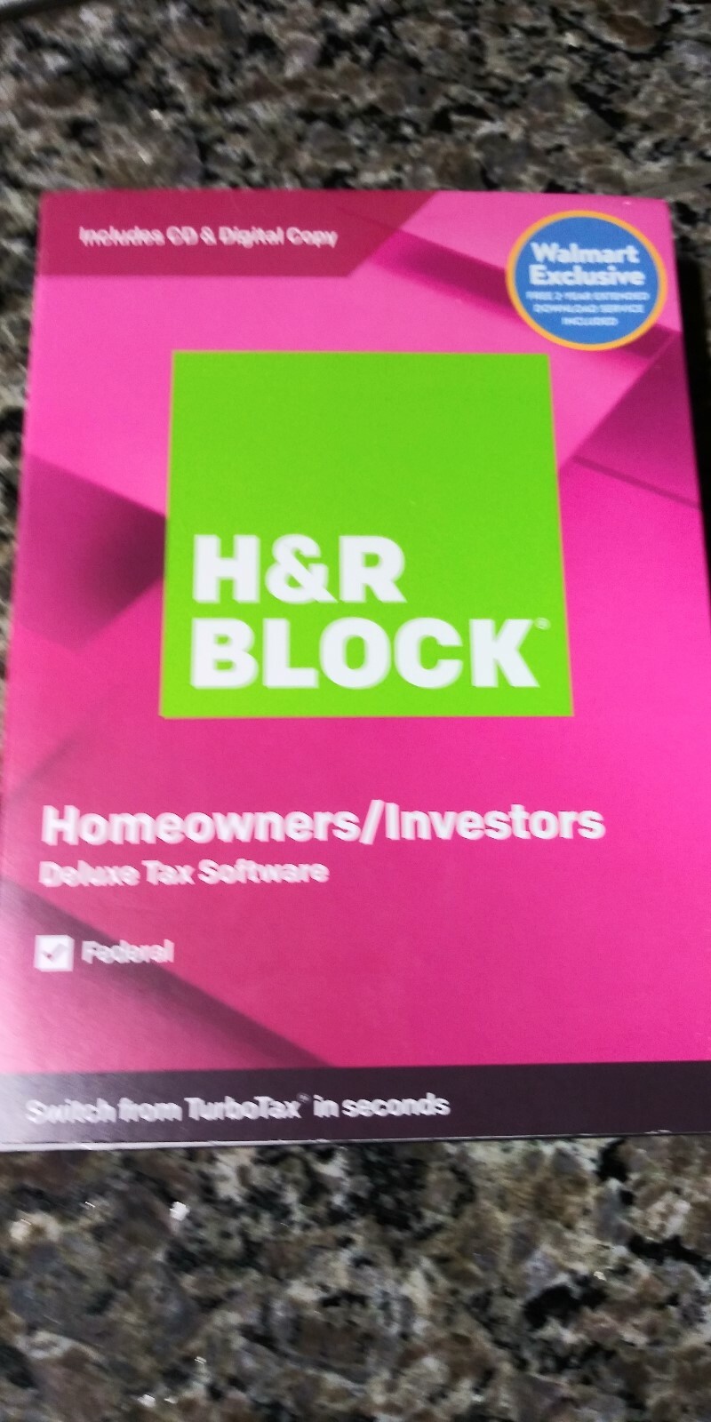  H&R Block Homeowners / Investors 2019 Deluxe Federal 3- efiling