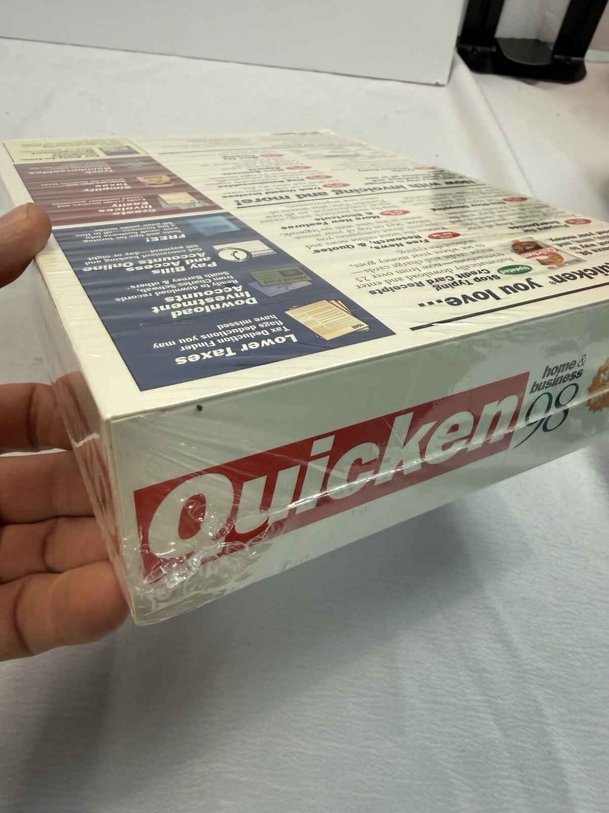 Quicken Home & Business 98 NEW Sealed Vintage Software Windows 98 Intuit