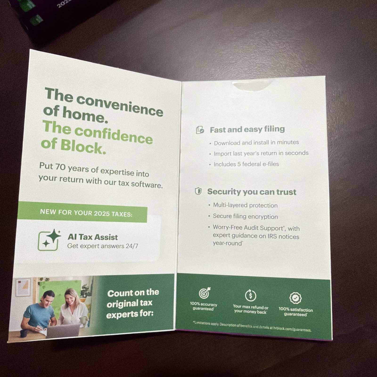 H&R Block Tax Software Deluxe +State 2025 Key Card Read Listing Digital Item