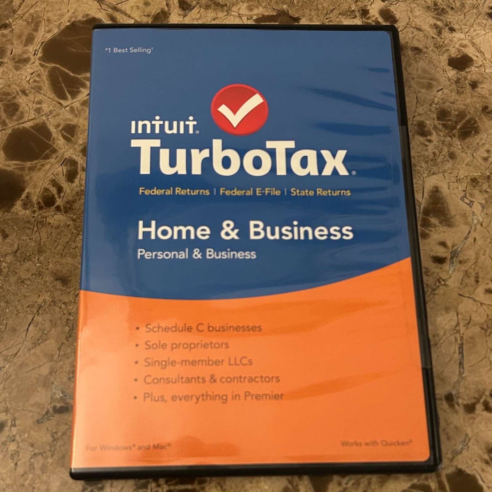 Intuit TurboTax 2015 Home & Business CD Federal State Wondows And Mac BRAND NEW