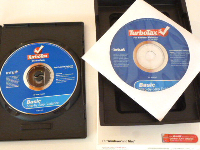 Turbotax Basic Turbo Tax 2006 and 2008