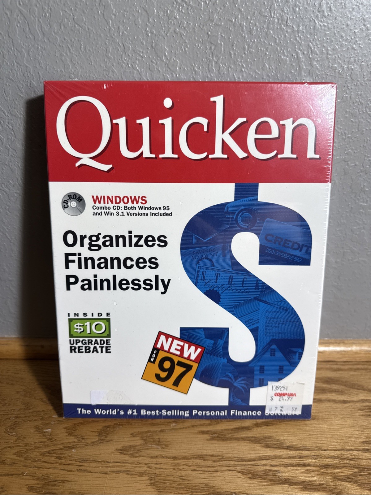 Sealed Quicken Finance Software 1997 For Windows 95 Win 3.1 CDROM