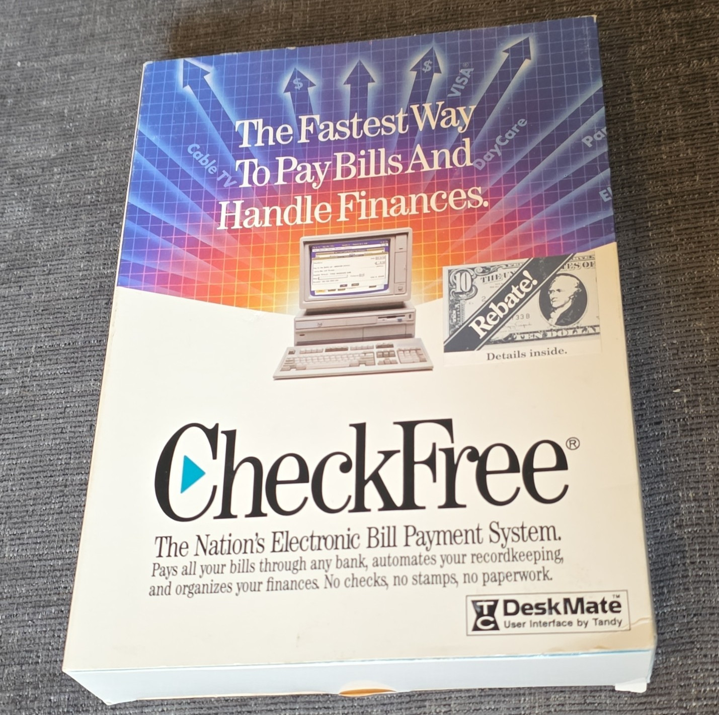 Tandy 1000 / PC CheckFree Electronic Bill Payment System 3.5″ Floppy MPN 25-1367