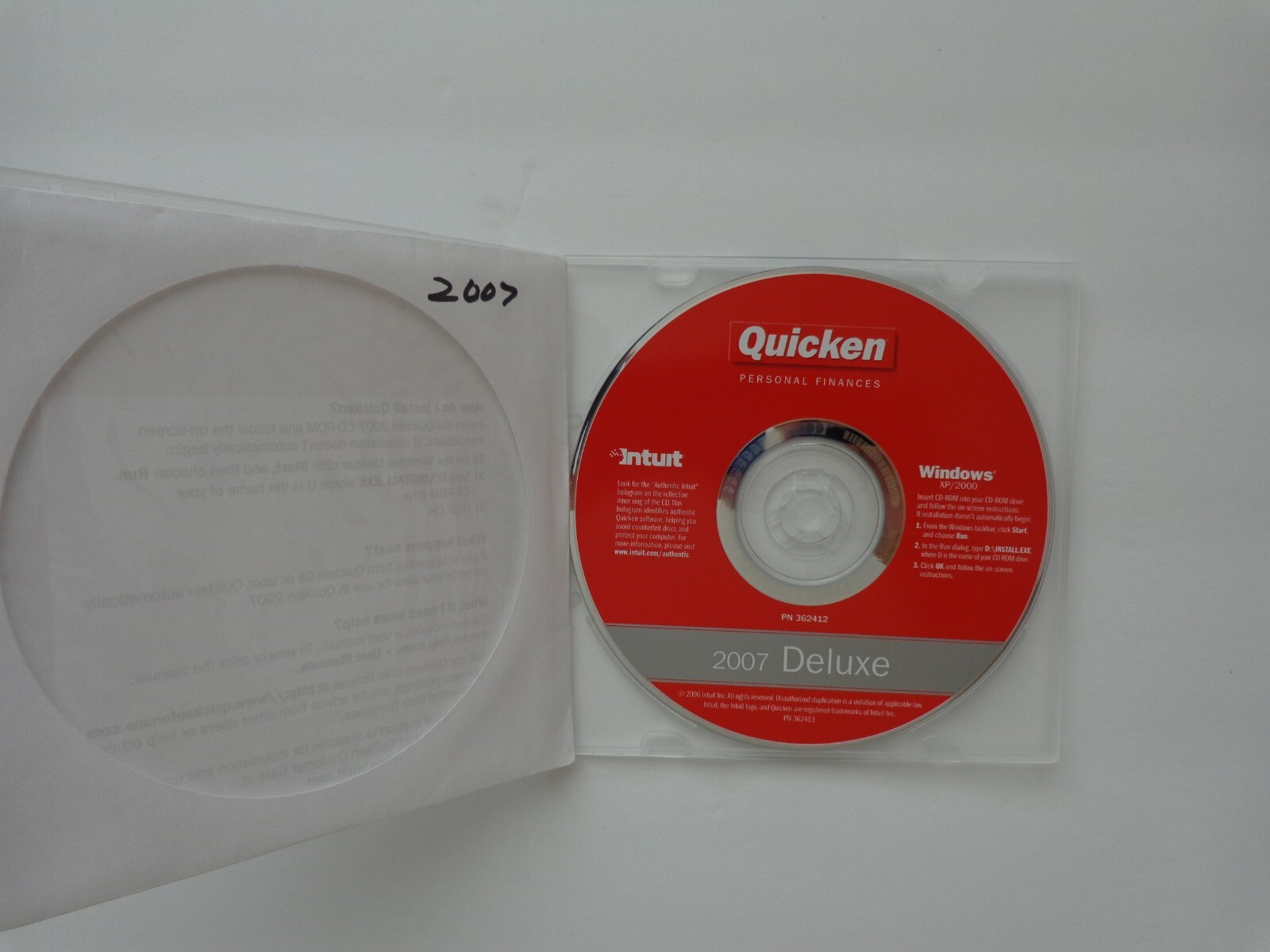 Intuit Quicken Personal Finances Deluxe 2007 For Windows