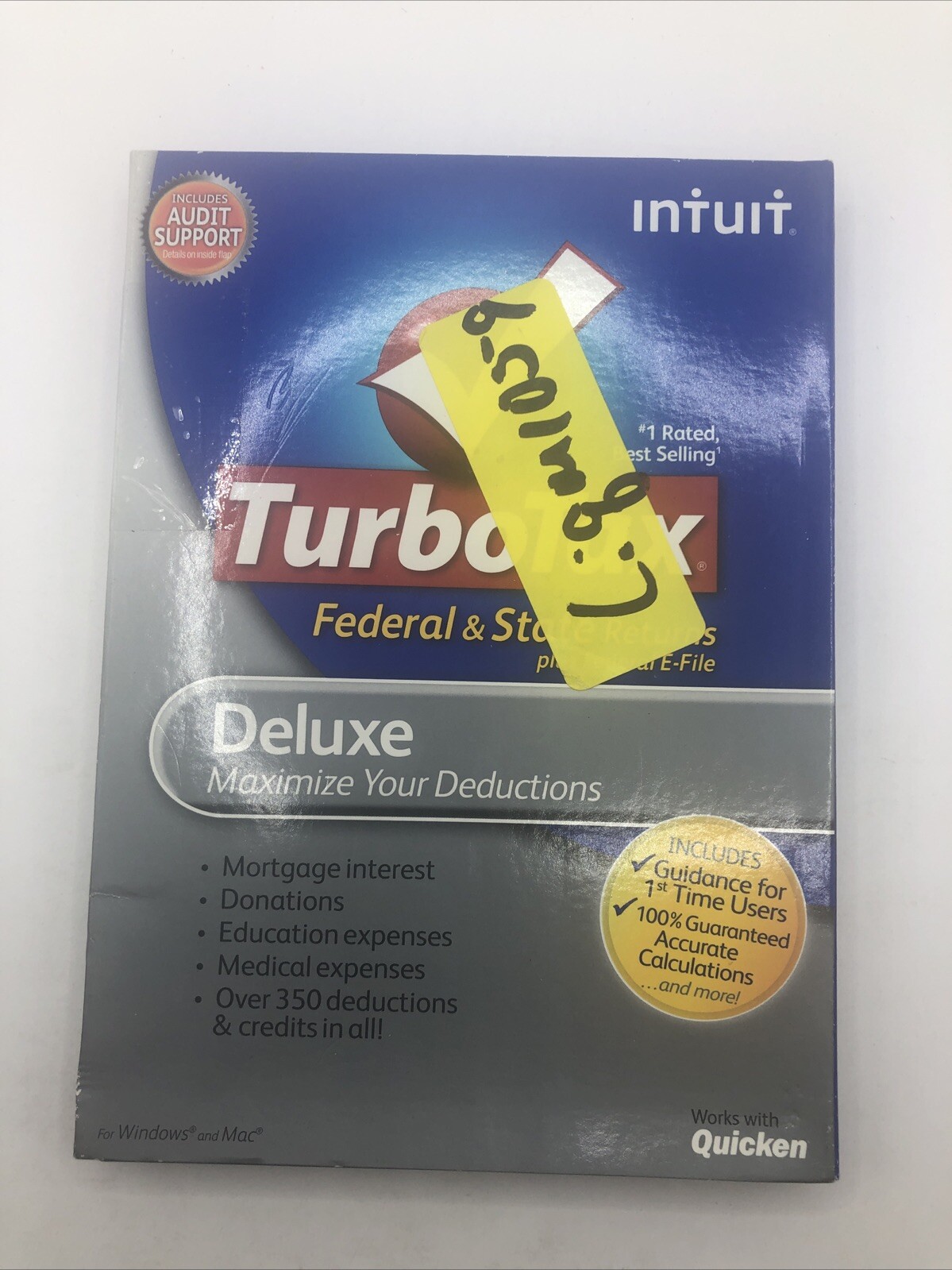 Turbotax 2012 Deluxe. Federal and State + Federal E-file. New in sealed box.