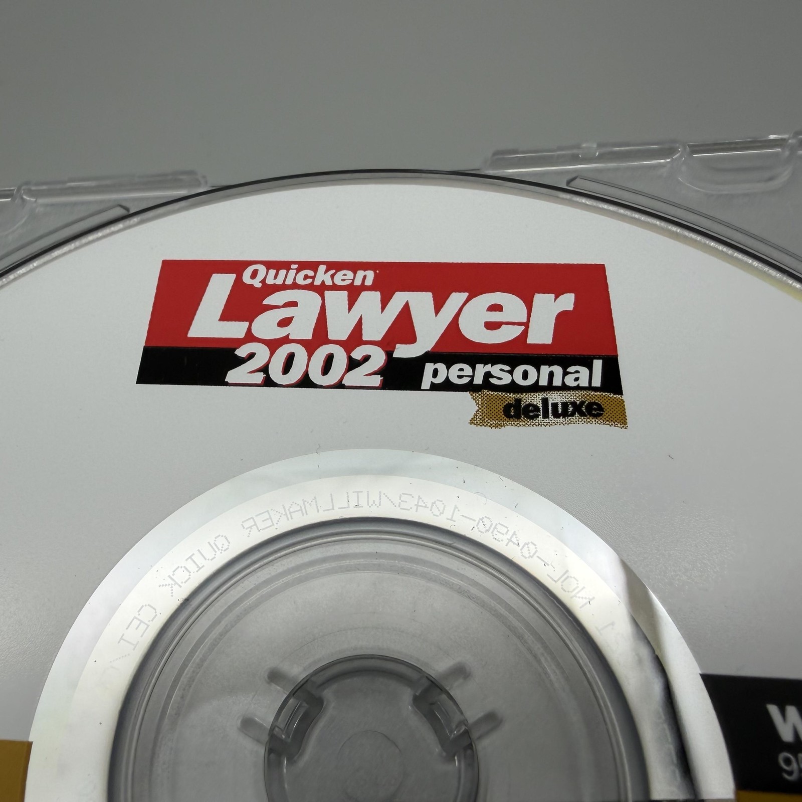 Vintage Quicken Lawyer 2002 Personal Deluxe Legal Software CD-ROM Win 95/XP