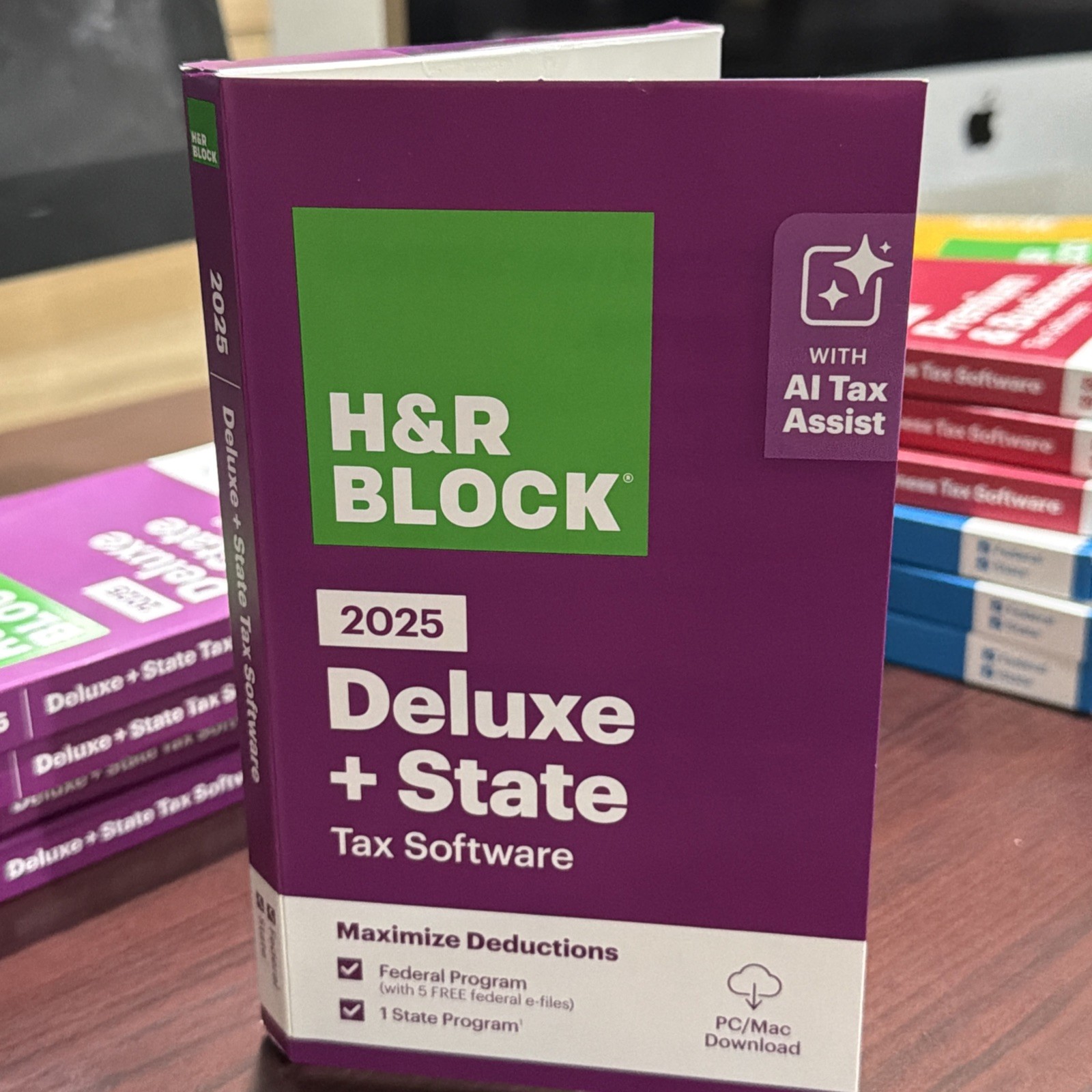 H&R Block Tax Software Deluxe +State 2025 Key Card Read Listing Digital Item