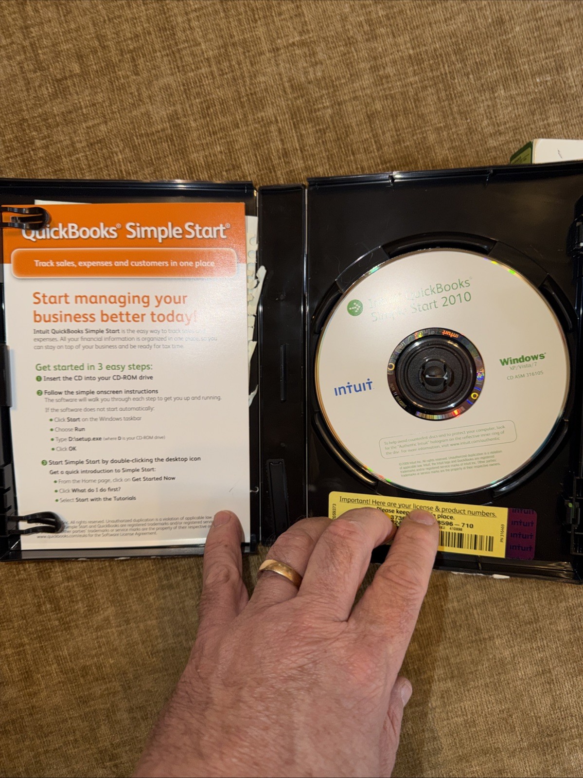 Intuit QuickBooks Accounting Software Simple Start 2010