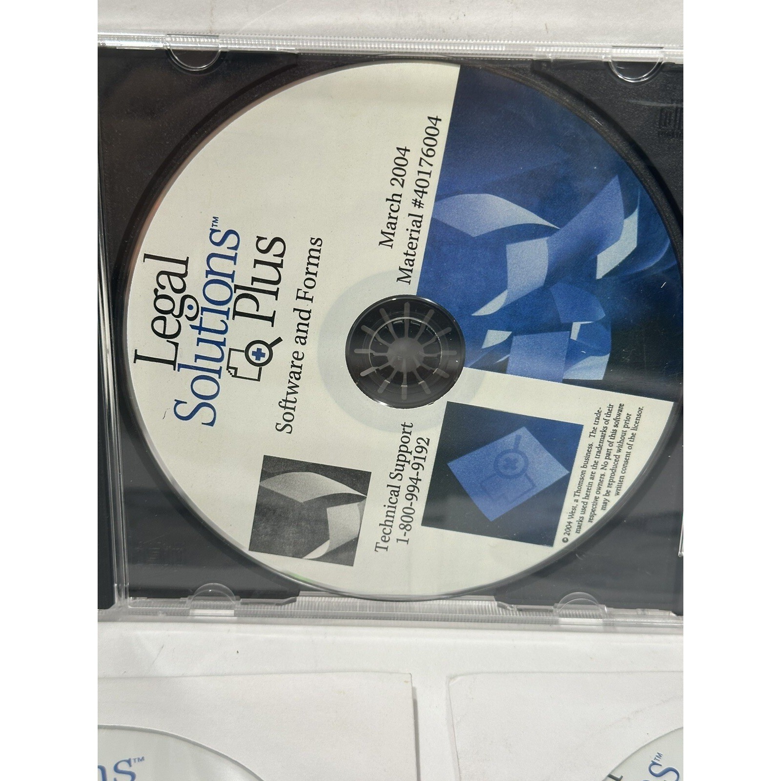 Legal Solutions Plus Software & Forms 2004, 2005, 2006 Lot 4 CD Technical Suppor