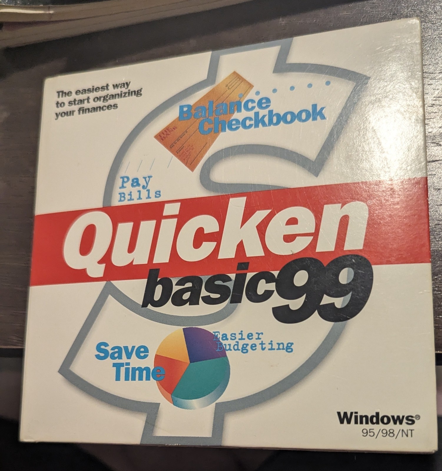 1999 Sealed Quicken Basic 99 CD for Windows 95/98 or NT – BRAND NEW SEALED