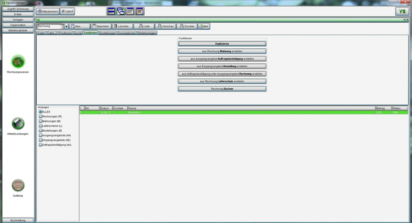 Invoice Software, Quote, Order, Invoices and Customers, Address Management, Program