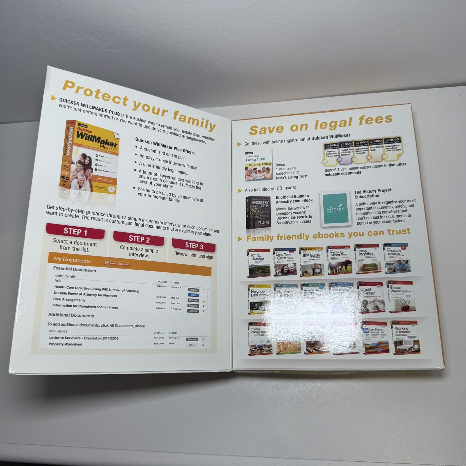 Quicken WillMaker Plus 2017 Premium Home & Family | Sealed PC/Mac Software — NEW