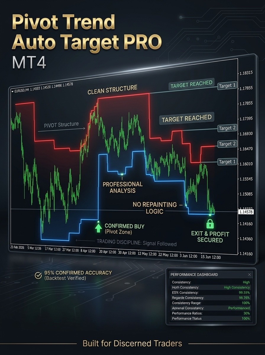 Pivot Trend Pro – Auto Target Indikator für MetaTrader 4 (MT4)