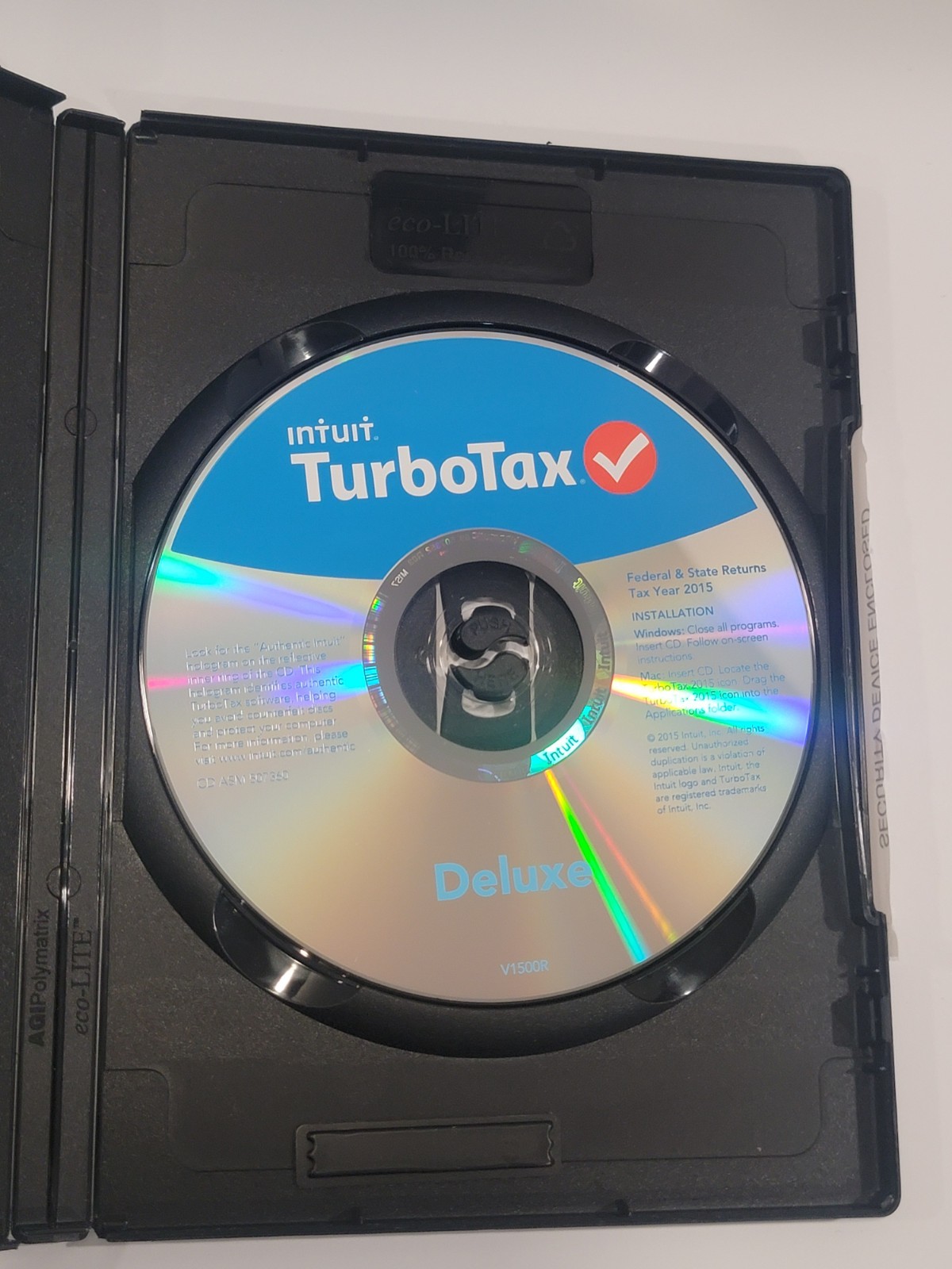 Intuit TurboTax Deluxe 2015 Software