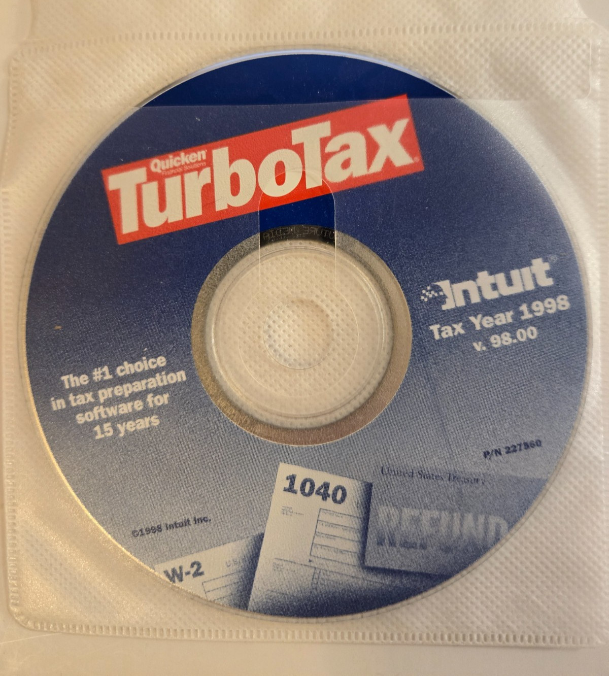 Quicken TurboTax for Windows for the tax year 1998 Federal and State