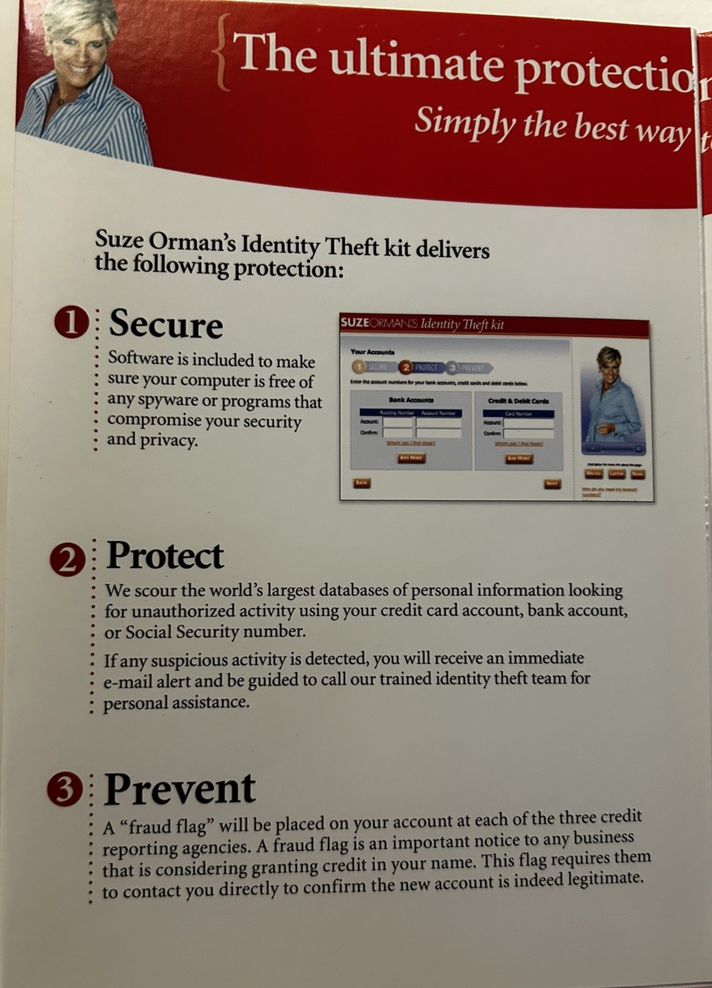 Suze Orman’s Stop Identity Theft Now Identity Theft Kit CD-ROM