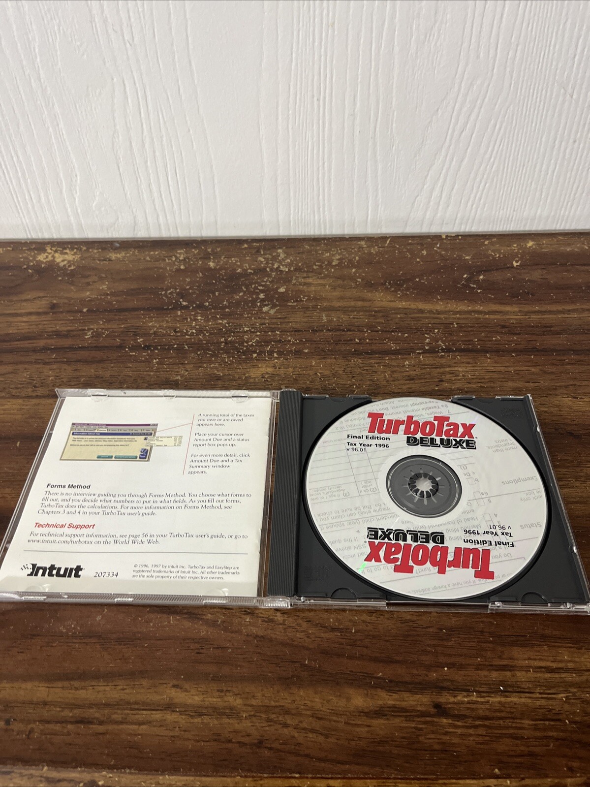 TurboTax Deluxe Quick Start Guide Edition 1996