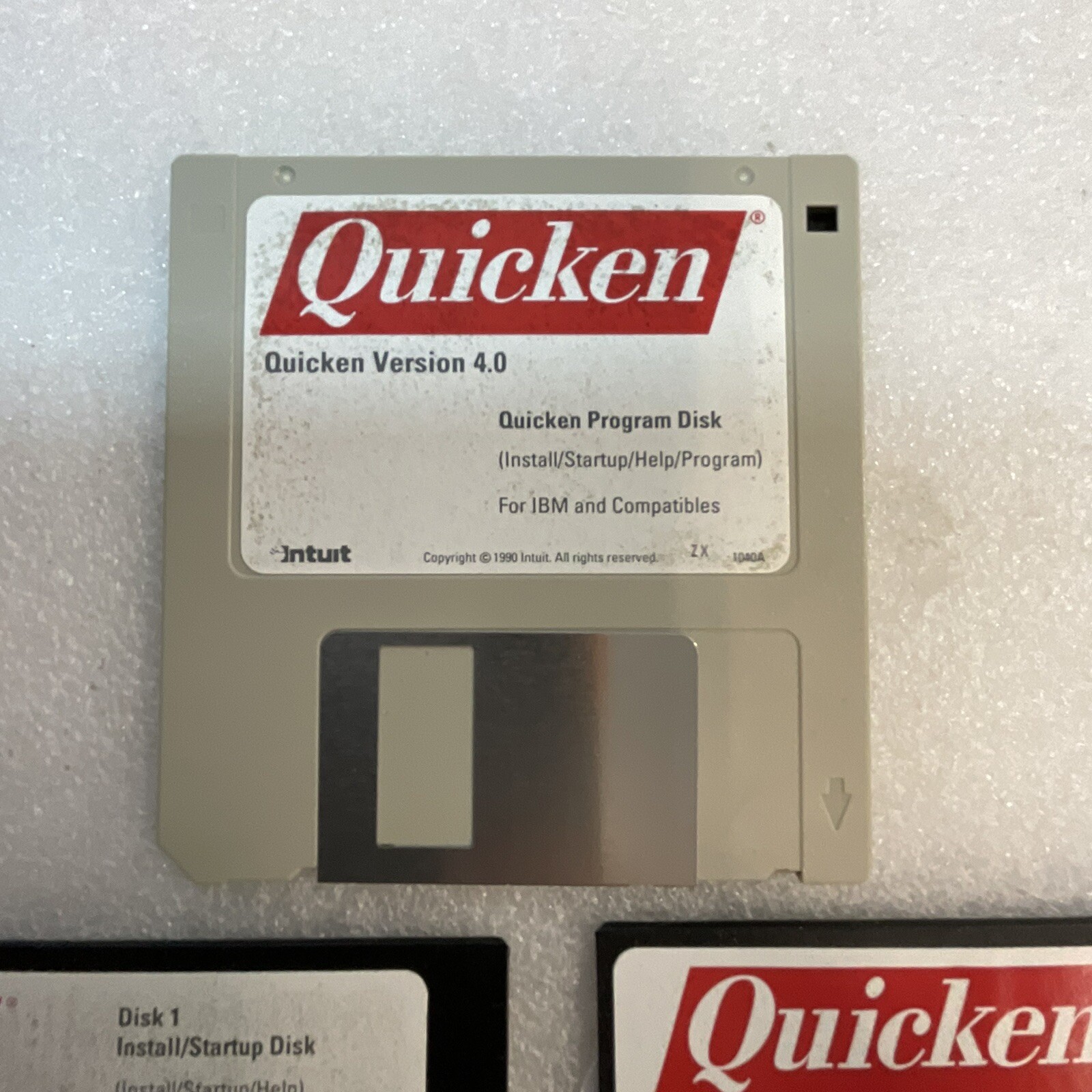 Intuit Quicken Version 4.0 For IBMon 5.25” Floppy & 3.5” VTG ElectronicsRecycled