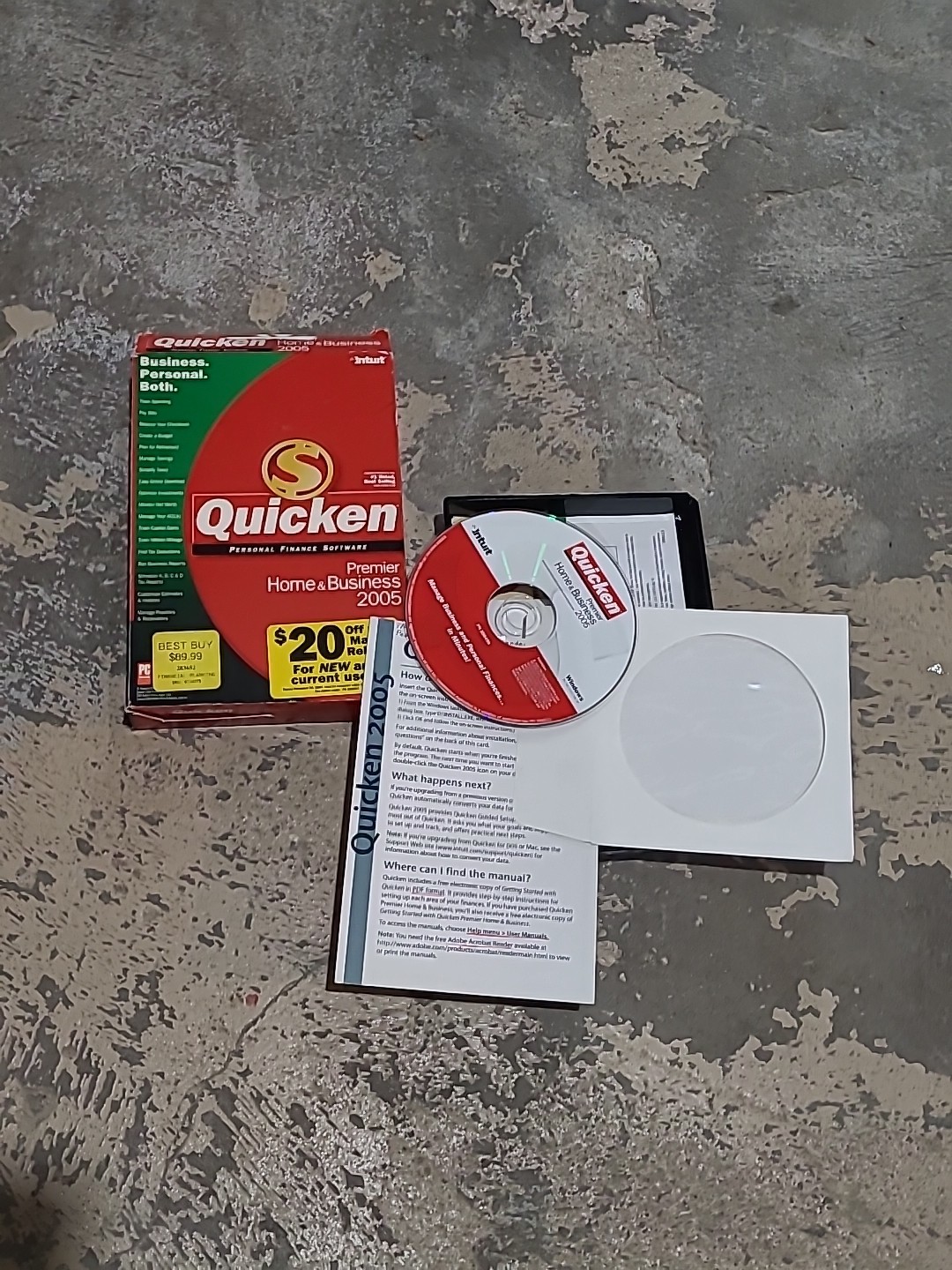 Quicken Premier Home & Business 2005 personal finance software Windows Xp