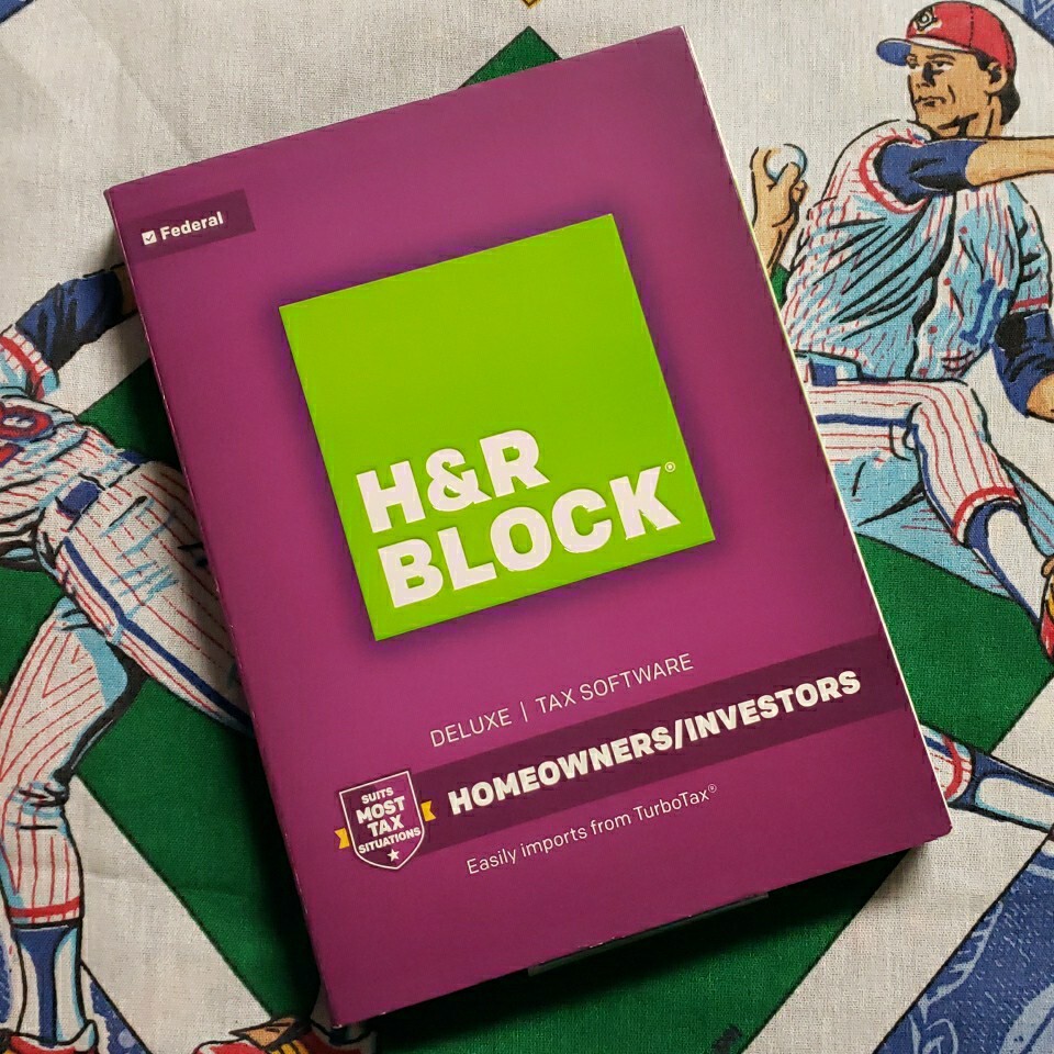 H&R Block 2016 Deluxe Homeowners Investors Federal Tax Only E-file No state