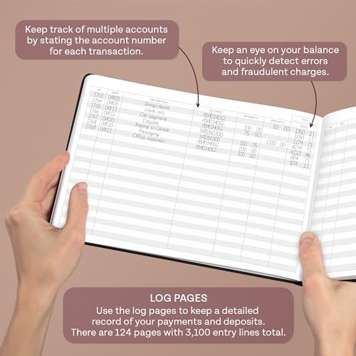 Accounting Ledger Book – Columnar Log Journal for Personal & Small Business