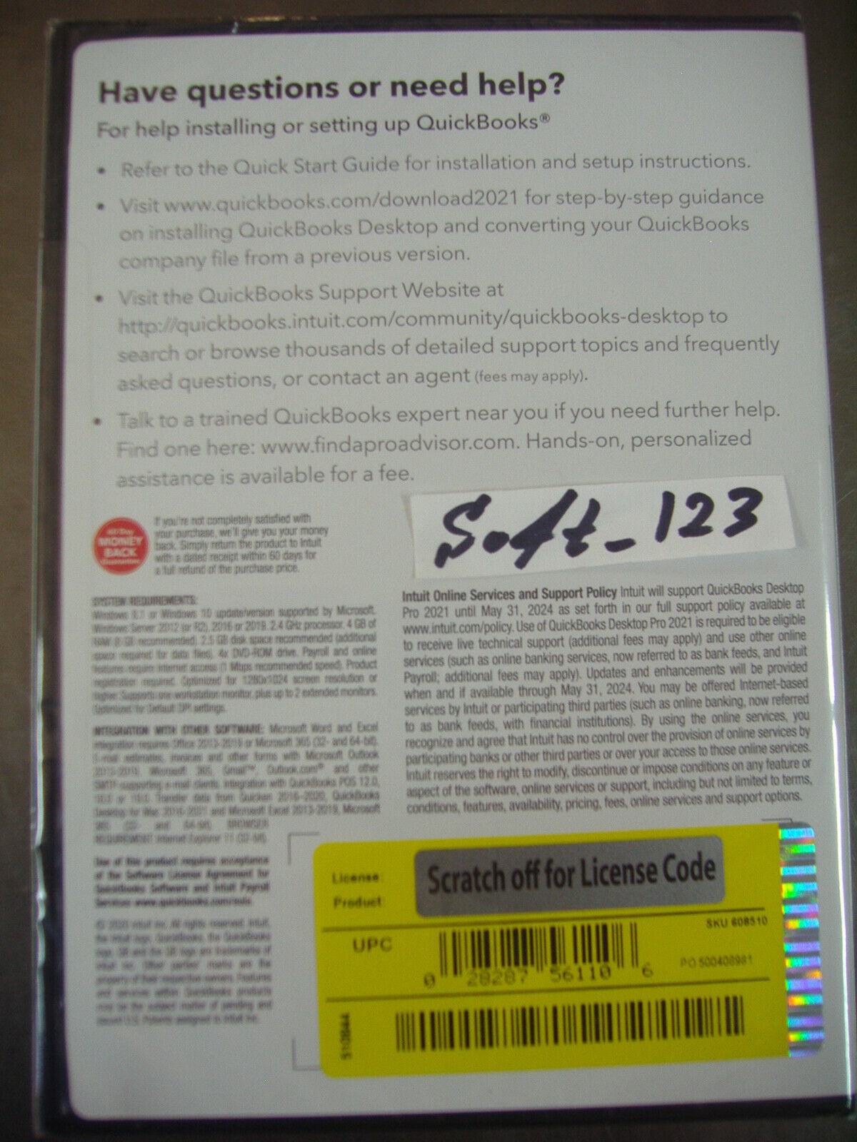 INTUIT QUICKBOOKS PRO 2021 FOR WINDOWS 8, 10 & 11 PC PERMANENT VERSION =SEALED=