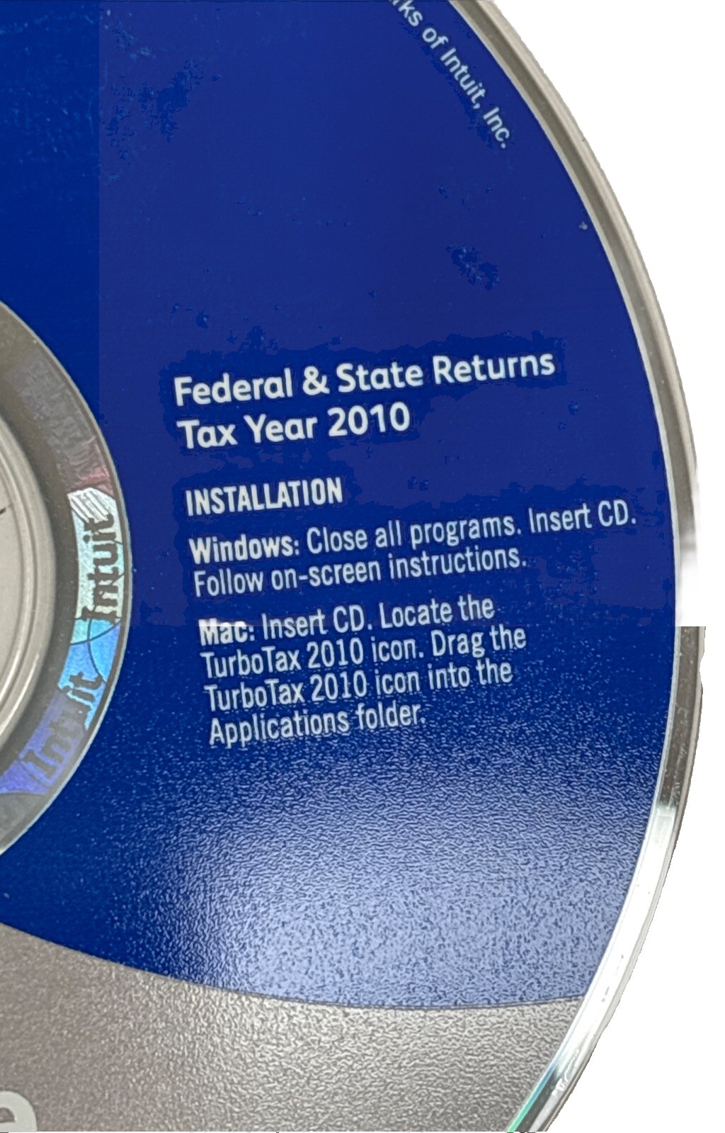 TurboTax Deluxe For Tax Year 2010 Federal and State Includes Federal E-File