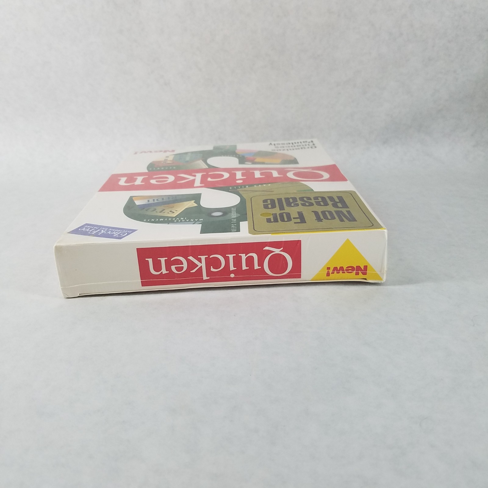 Quicken for DOS 6.0 – Vintage 1992 FACTORY SEALED Big Box – 5.25 & 3.5 Discs